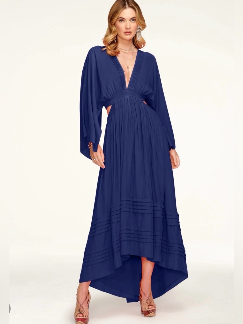 NWT Ramy Brook Neena Cutout High-Low Maxi Dress Size XXL $565